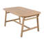 Ensemble repas de patio en bois d'acacia rustique avec table extensible et coussins Lynx-132494530