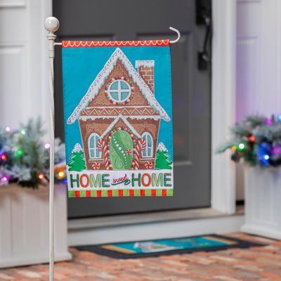Drapeau de jardin Gingerbread Home Sweet Home