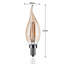 C35 Dimmable LED E14 Screw Bulb 4W-2133467411