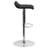 Amp Contemporary Vinyl Adjustable Height Barstool with Quilted Wave Seat-1444476988