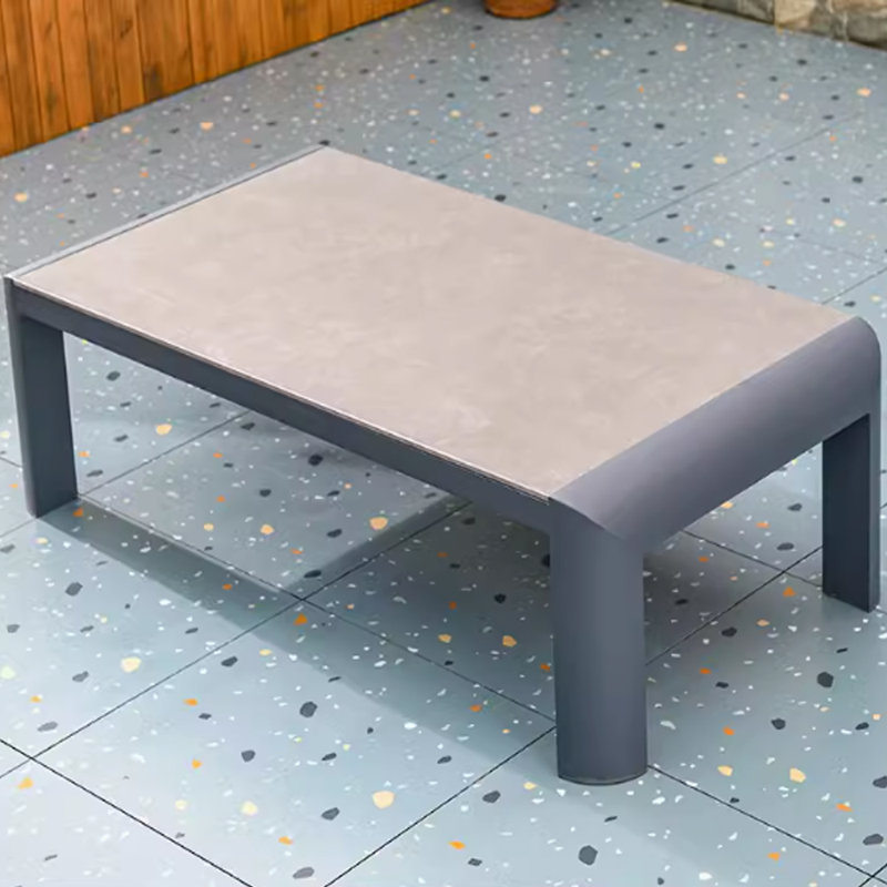 Table d'appoint d'extérieur Mulero, H 17,71 po x l 31,49 po x L 59,05 po