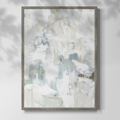 Impasto Poem III, reproduction encadrée - bois massif