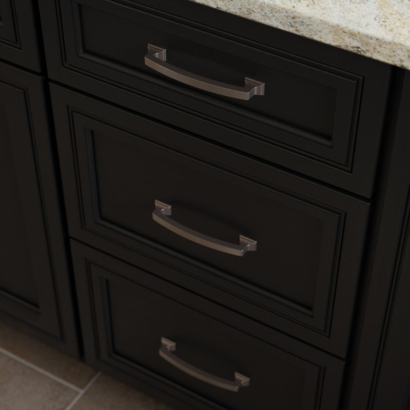 Classic Edge 5" Center Arch Pull, Brushed Nickel