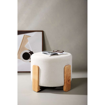 52.5cm Wide Solid Colour Pouffe Ottoman