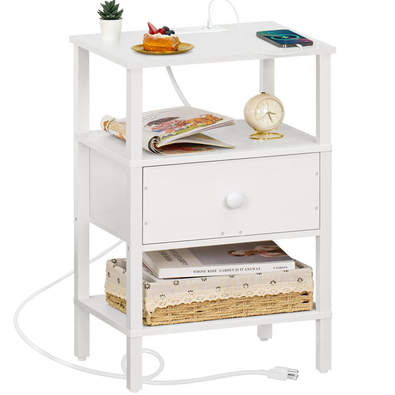 Table de bout Bodcaw, Naturel, H 24,13 po x l 14,96 po x P 11,85 po