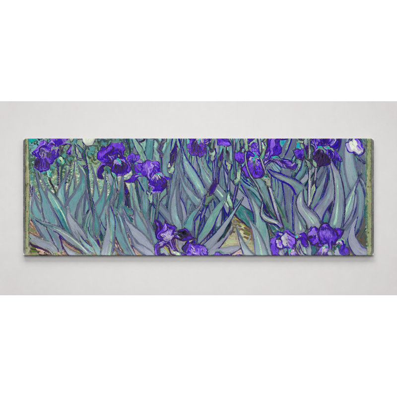 Iris (1889) - Art mural sur toile panoramique, 72" W x 24" H