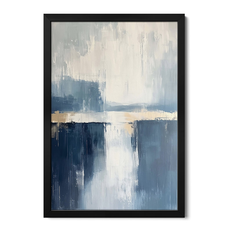 Abstrait abstrait - reproduction d'art mural - affiche de galerie, H 24 po x l 16 po