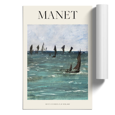 Boats At Berck Sur Mer by Edouard Manet - No Frame Painting