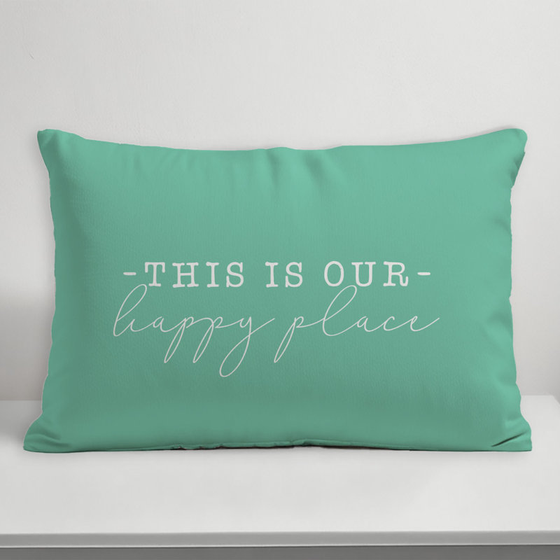 Outdoor Reversible Throw Pillow, Mint Green