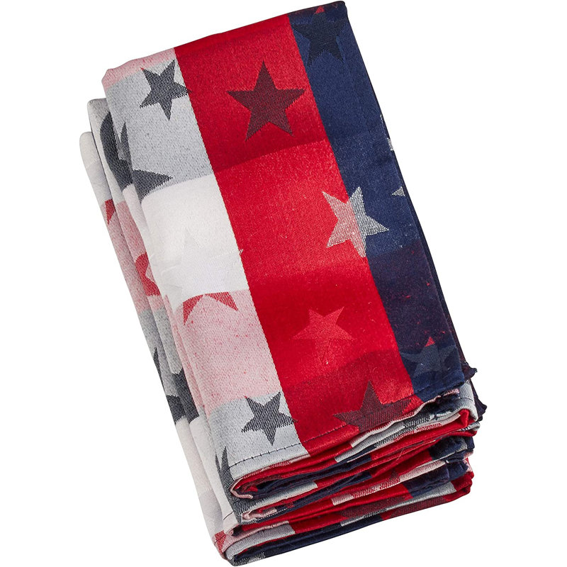 Cotton Blend Plaid Rectangle Napkin