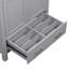 Meuble-lavabo de 30 po gris. Lavabo simple avec mécanisme de fermeture en douceur. Armoire de rangement à 2 portes et 1 tiroir. Armoire en bois massif gris, évier, efficacité de travail-296701721-296701722