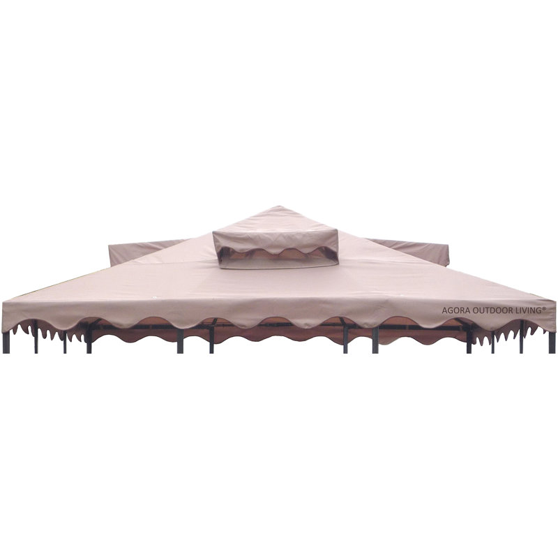 Auvent de remplacement pour abri de jardin Vignola, Brun, 144"