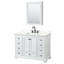 Ensemble de meuble-lavabo simple autoportant 48 po avec plateau en quartz Deborah-98117576-98117577-98117578