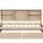 Twin Bed with USB Port and Side Bookshelves & 2 Underbed Drawers-953969959