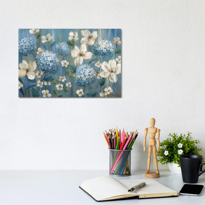 Very Berry Blues by Nan - Wrapped Canvas Print