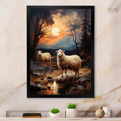 «Sheep Luminous Flock I», reproductions d'art mural animaux