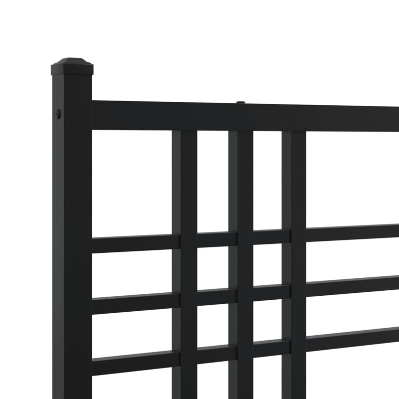 Nkem Metal Bed, Black, Single (3')