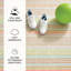 Ana Ticking Aqua Machine Washable Rug-1108195619