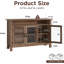Buffet 55,5 "avec rangement et 3 portes vitrées