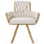 Avakate 46cm H Velvet Upholstered Metal Armchair-543699046-595320186
