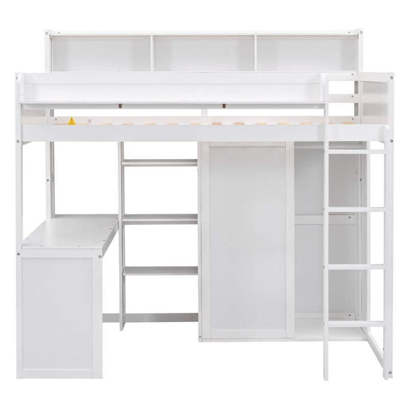 Jacqua Kids Loft Bed, White