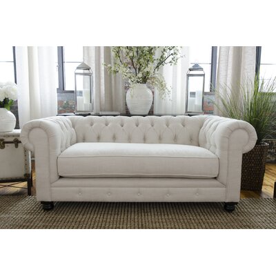Fiske 74"" Rolled Arm Chesterfield Sofa -  Darby Home Co, DRBC6010 32772212