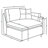 4-piece Modular Sectional Sofa