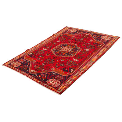 Tapis rouge rétro Evey 6 pi 5 po x 9 pi 8 po