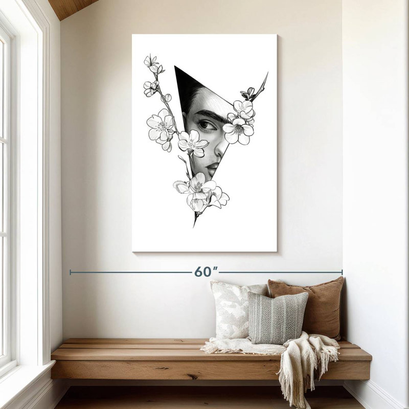 Keiraleigh Triangle Frida Kahlo, 48" H x 32" W