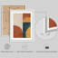 Reproduction d'art encadrée abstraite pour décoration intérieure moderne - 11 po x 14 po-116561367-116561363