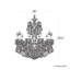 La Scala 10 Light 28in x 29.5in Chandelier in Etruscan Gold with Clear Radiance Crystals-767891797-767891799