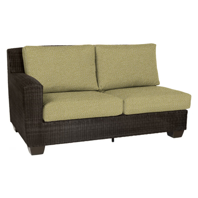 Saddleback Outdoor 2 - Seat Loveseat, Impact Vapor Gray Sunbrella®, Coffee
