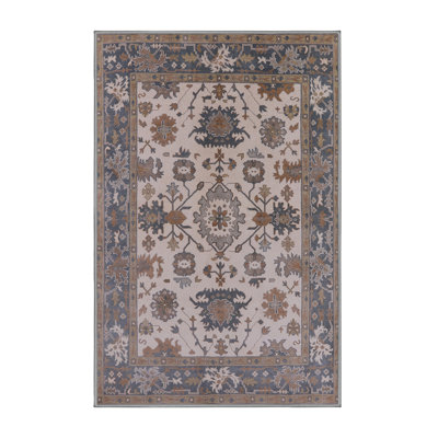 Tapis oriental brun / bleu / beige Arsen