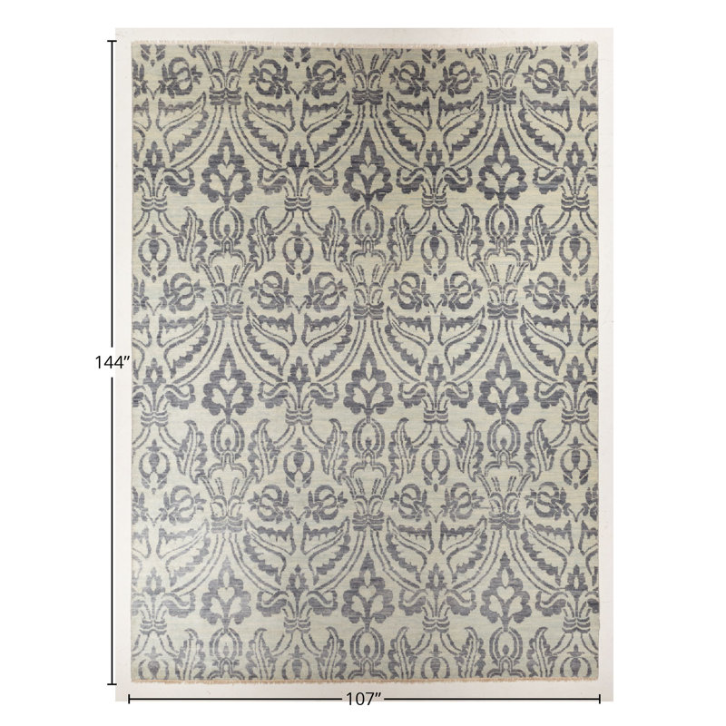Hand Knotted Damask Rug