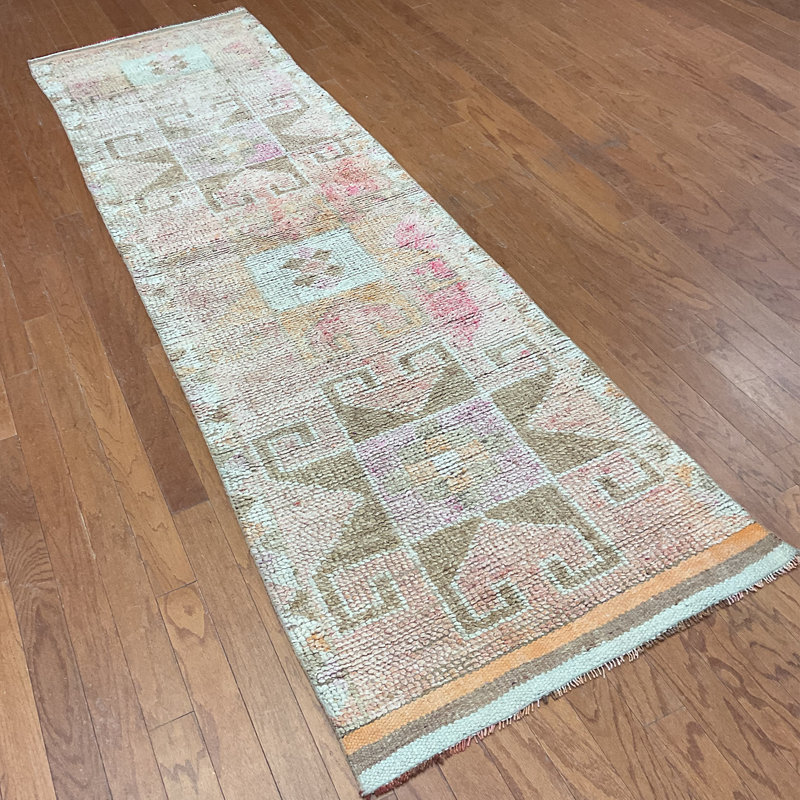 Tapis de couloir Oushak fabriqué à la main Bloomsbury Market
