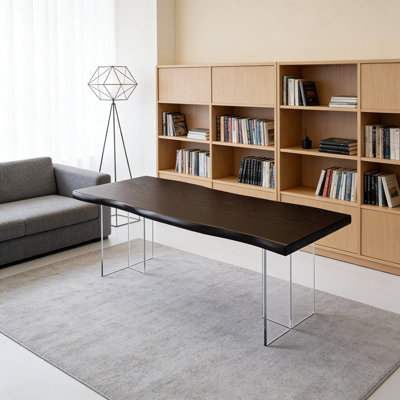 Modern Design Durable Ash Wood Acrylic Desk