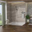 Pomme de douche 5 po à fonctions multiples, avec barre coulissante réglable, chrome-129755315