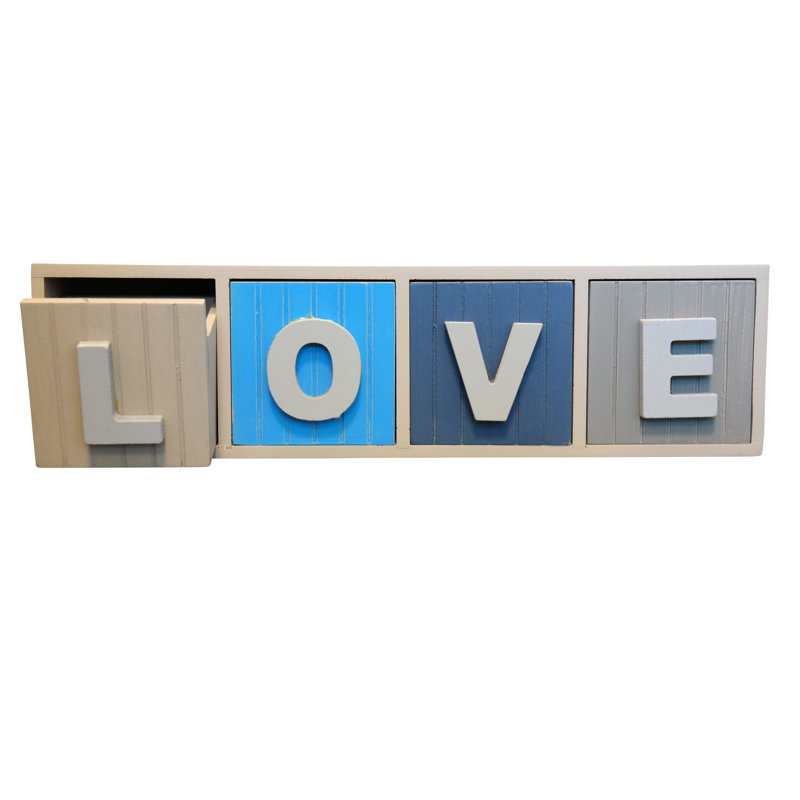 Remagne Jewellery Box + Drawers, Blue-Grey