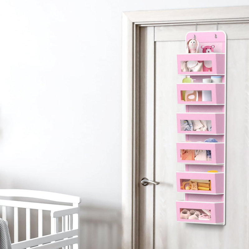 Rangement suspendu pour porte de placard, Rose