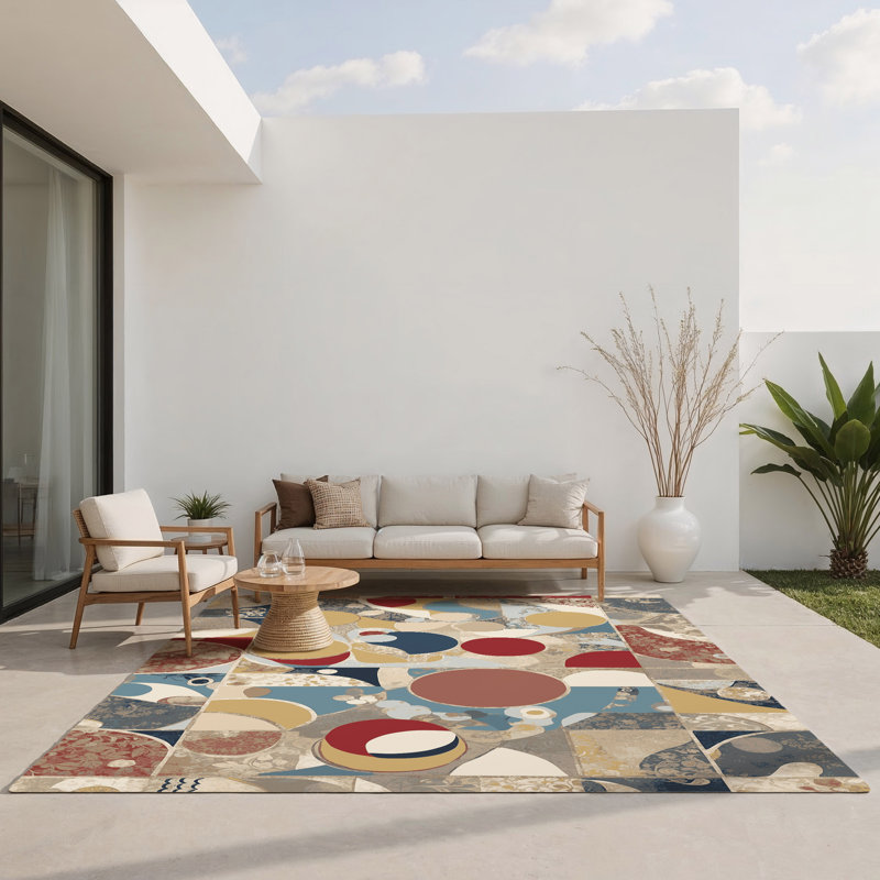 Tapis intérieur et extérieur Vivid Gleam, Rectangle 1 pi 6 po x 2 pi 6 po