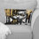 Golden Fluidity Of Womanhood IV - Woman Abstract Printed Throw Pillow