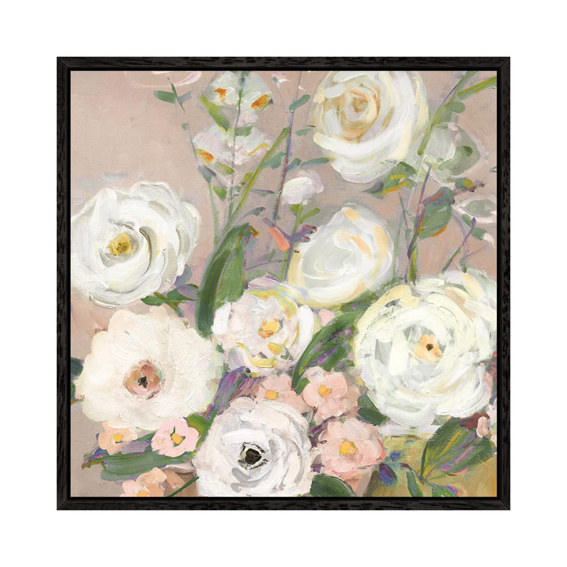 Naive Garden II by Sally Swatland - Gallery-Wrapped Canvas Giclée on Canvas, Black Framed, 66.04 cm H x 66.04 cm W