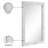 Pavia Genuine Travertine Frame Mirror-507578485-507578488