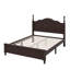 Lit plateforme en bois de style rétro avec support en lattes de bois-239406040-239406045