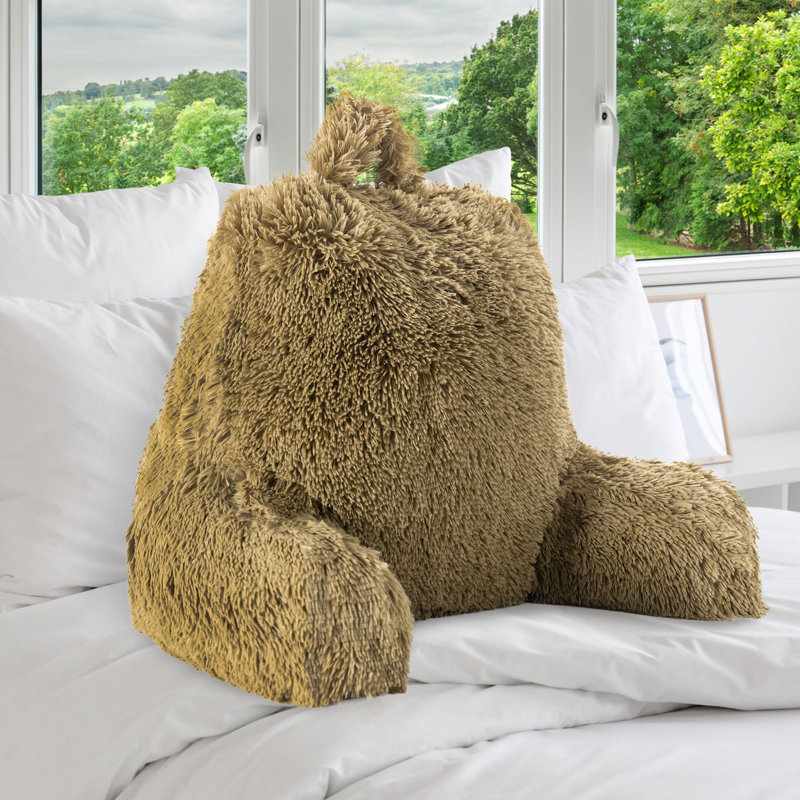 Faux Fur Throw Pillow, Gold