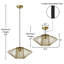 Luminaire suspendu en cage 16,5 po