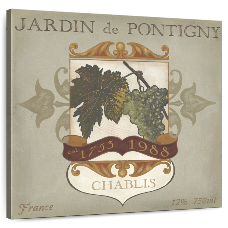 Étiquettes de vin rétro Tergel I, H 30 po x l 30 po