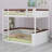 Wooden Bunk Bed With Built-In Shelves,Storage Box,LED Light And USB Charging Station-1562160064