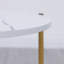 Living Room Marble Effect Sofa Side Table Round With Storage Shelf, 2 Tiers Little End Table Small Coffee Table Snack Tea Table Corner Bedroom Beside Table Nightstand (White)