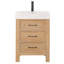 Leon 24'' Single Bathroom Vanity with Engineered Marble Top-16452517-16452516-16452514